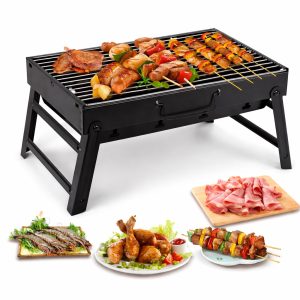 2 Az 1-ben Faszenes Grill Kültéri Konyhákhoz